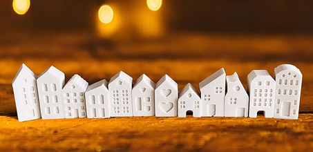 Häuser-Set "Weihnachtsdorf"